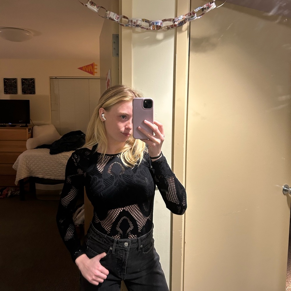 Chic Black Lace Top